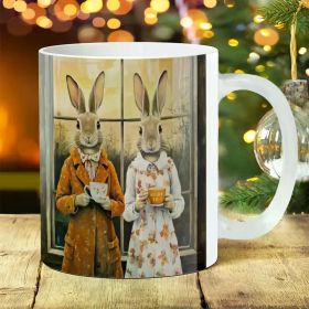 1pc 11Oz Gothic Mug - Large And Fun Coffee Cup, Creative Gift, Durable Insulation, Perfect for Travel Or Camping, The