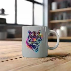 1pc Fierce Tiger Mug 11oz Mug Best Gift Gift